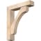 Ekena Millwork Legacy Block Smooth Bracket w/ Offset Brace, Douglas Fir, 5 1/2"W x 24"D x 28"H BKT0604X24X28LEC05SDF - alternate 1